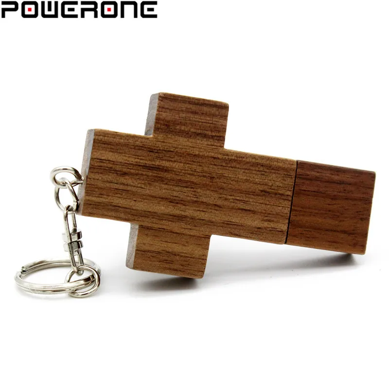 POWERONE (Бесплатный Пользовательский логотип) usb накопитель в виде деревянного