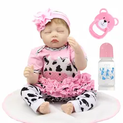 55 см Reborn Baby Doll Силиконовые Детские куклы Моделирование Bebes reborn куклы игрушечные лошадки младенец получивший новую жизнь обувь для девочек