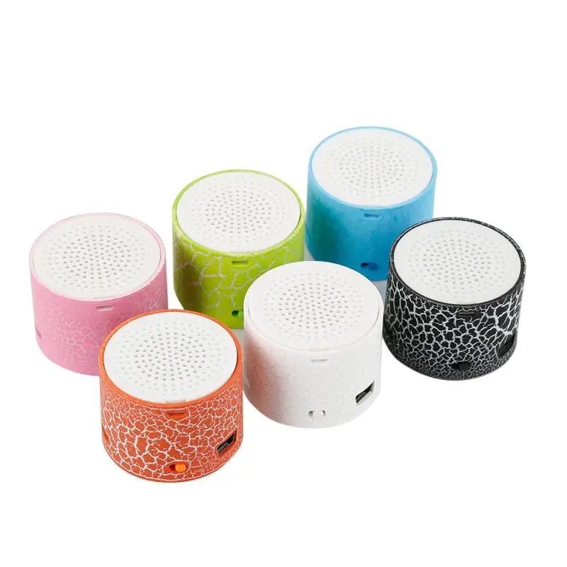 Трещины Bluetooth Динамик Led Портативный мини Беспроводной плеер USB радио Fm Mp3 музыка