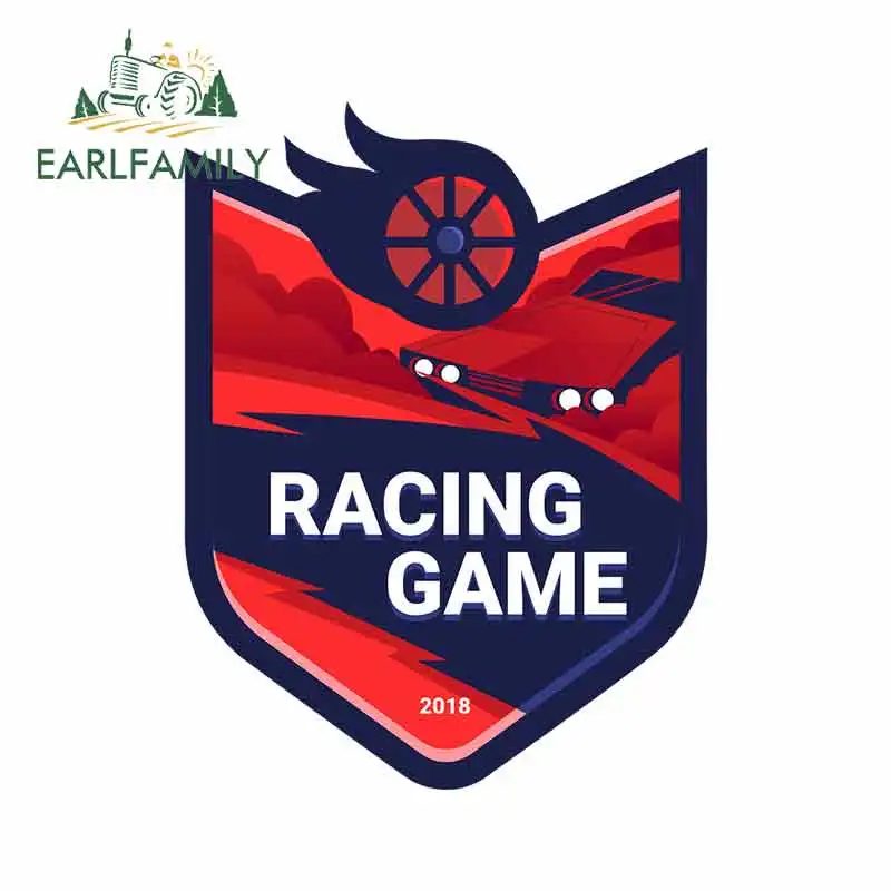 

EARLFAMILY 13cm x 10.7cm Racing Game Funny Car Stickers Waterproof Sunscreen JDM RV VAN 3D DIY Fine Decal Vinyl Car Wrap