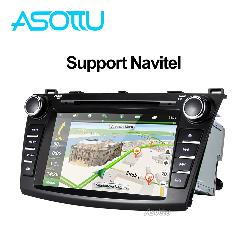Top Asottu  android 9.0  car dvd for Mazda 3 2012 2012 2013 GPS  car radio  Multimedia Player 5