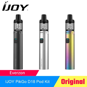 

Pre-order IJOY PikGo D18 Starter 23W KIT 1000mah battery with 2ml pod fit 0.6ohm 1.0ohm mesh coil Vaporizer DL/MTL Vaporizer