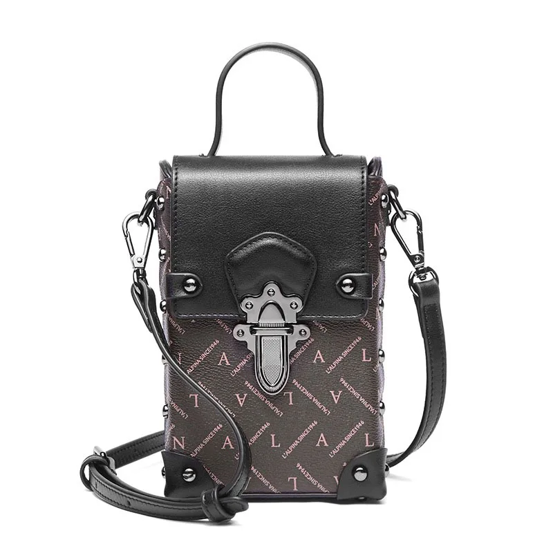 Mini Female Handbags 2019 New Dark Grid Street Popular Shoulder Section Square Retro Diagonal Bag Flip Cover Package | Багаж и сумки