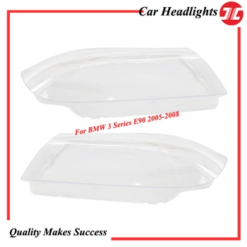 

Clear Auto Headlight Lampshade Transparent Lens Cover For BMW3 Series E90 E91 2005-2008 Car Accessories 63116942725/726