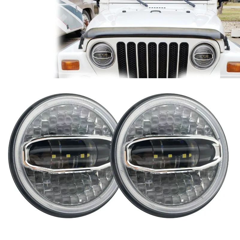 

7 Inch 108W Waterproof DOT SAE E9 LED Car and MotorcycleHeadlight 7inch Shell Bucket for Softail Cafe Racer Chopper