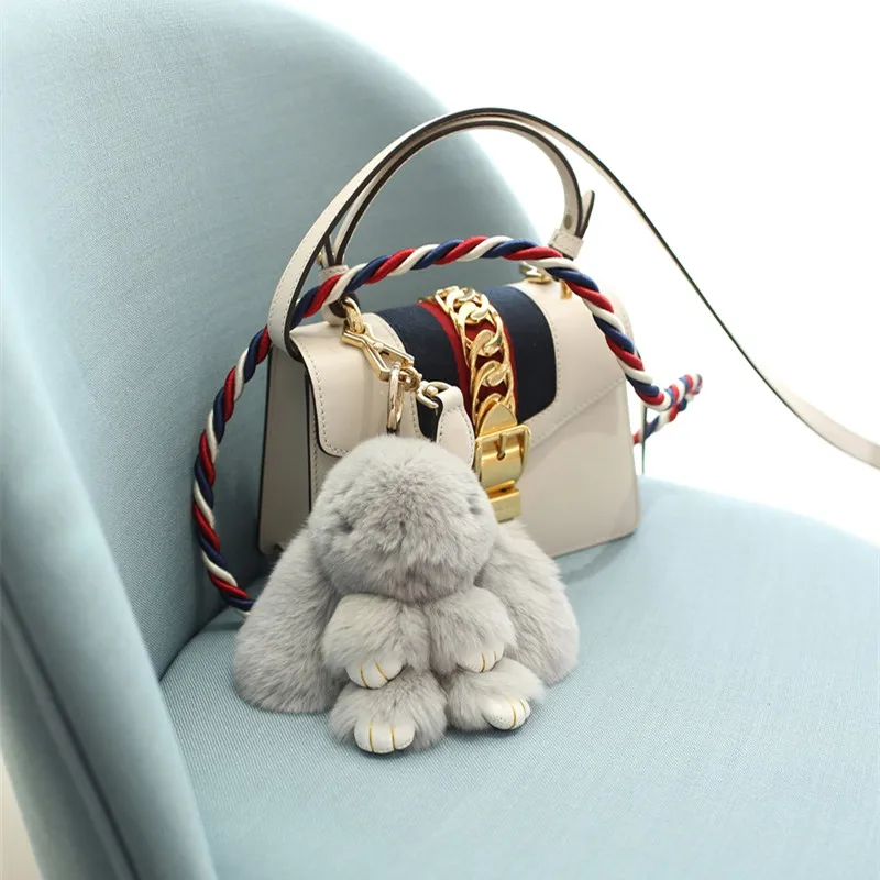 Super Mengse Bunny Bunny Pendant Meng Meng Rabbit Fur Bag Charm Stuffed Toy Car Keychain Dead Rabbit Pendant Lop-eared Rabbit Sc