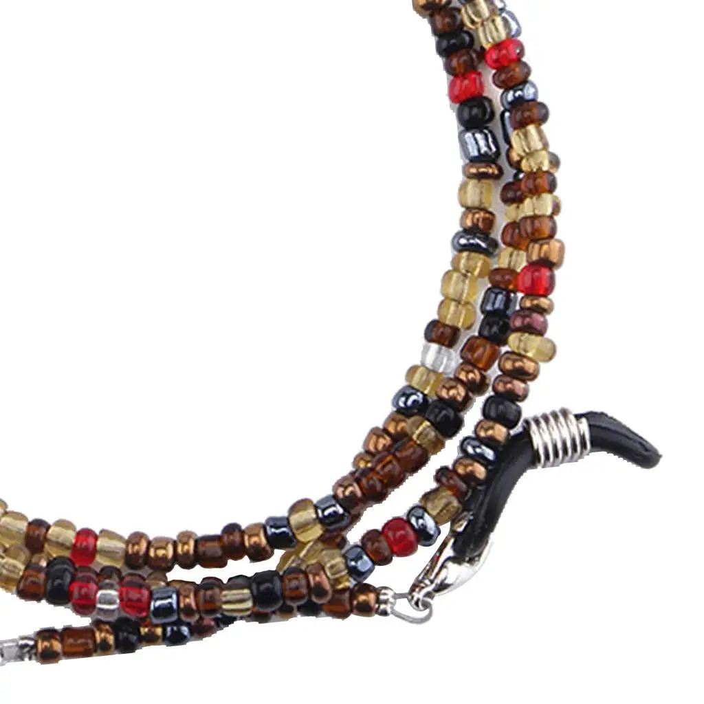 Glass Bead Eye Glasses Eeywear Chain Necklace Lanyard Rope 27' Glasses Cord