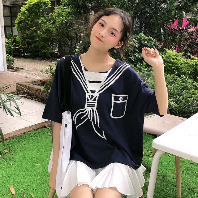 cute navy tops