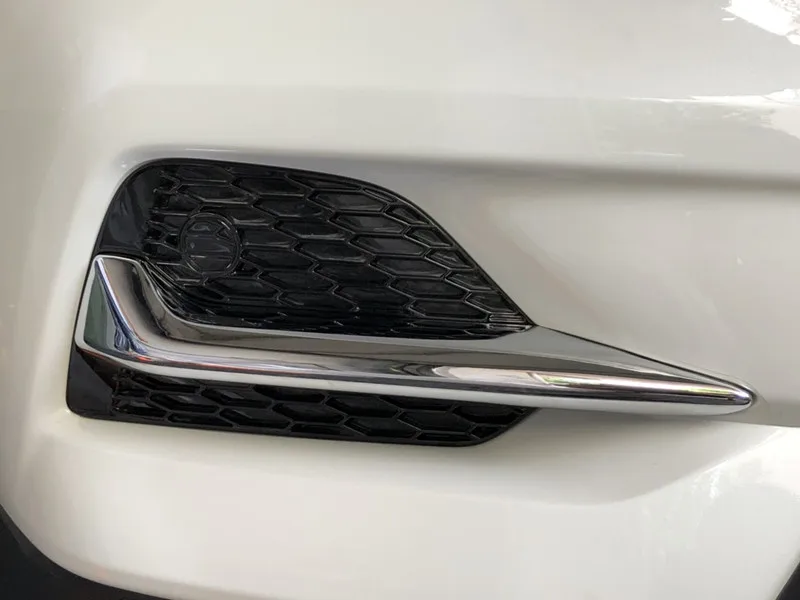 2 шт./компл. Подходит для Nissan Qashqai J11 ABS Передние противотуманные фары лампа век бровей крышка отделка хром авто аксессуары C1349