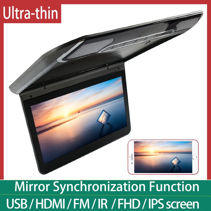 IPS Scree Car Monitor 1080P 11.6 Inch Automobile Ceiling TV Roof Mount