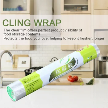 

Hotel Cling Wrap Vegetable PE Film Safe Disposable Transparent Keep Fresh Saran Kitchen Cafeteria Household Food Save Restaurant