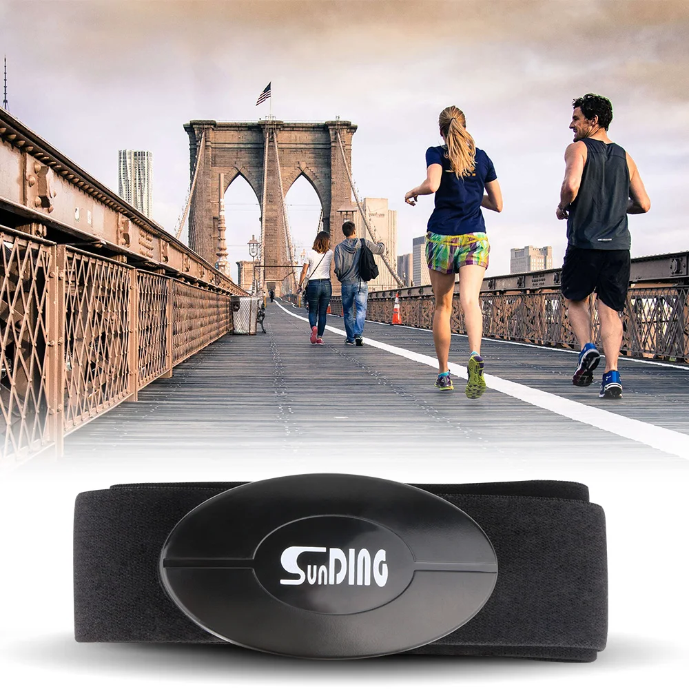 Sunding Smart Bluetooth пульсометр спортивное оборудование нагрудный ремень беспроводной Фитнес пульсометр для бега и велоспорта