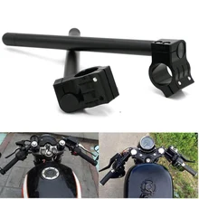 Руль для гоночного мотоцикла, настраиваемый, CNC 31/32/33/35/36/37/39/41/45/48/51 мм клип на Ons, вилка, руль, ручной стержень, для кафе, для гоночного