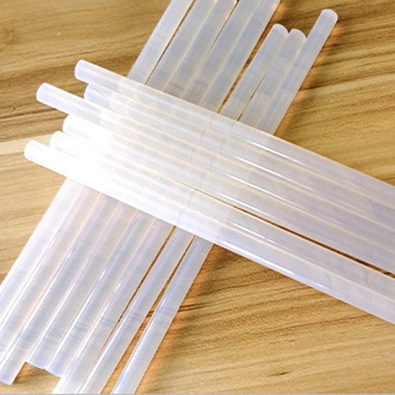 Glue gun stick 7mm x 280mm 10pcs Hot melt glue Silicone bars for crafts  Home DIY Glues Tools Transparent Hot melt glue gun stick - AliExpress