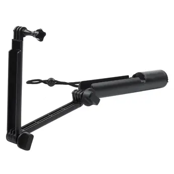 

foldable three-way camera hanging camera handle telescopic tripod For gopro