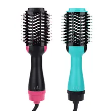 Прямые волосы кудри отрицательных ионов Фен для волос, расческа для укладки японский Plug 110V зеленый розовый не завязывается пушистый эластичной