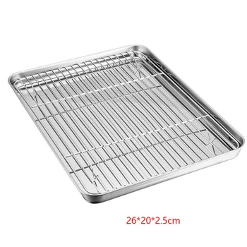 

Cooking Food Grilled Cooker Stainless Steel Cooling Rack Oven Tray Baking Oil Drain