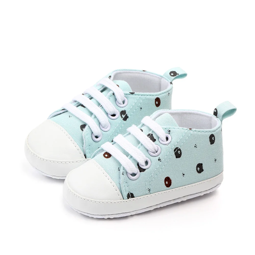 Brand New Newborn Baby Toddler Girl Canvas Casual Shoes Infant Boy Girl Pram Soft Sole Prewalker Anti-slip Sneakers