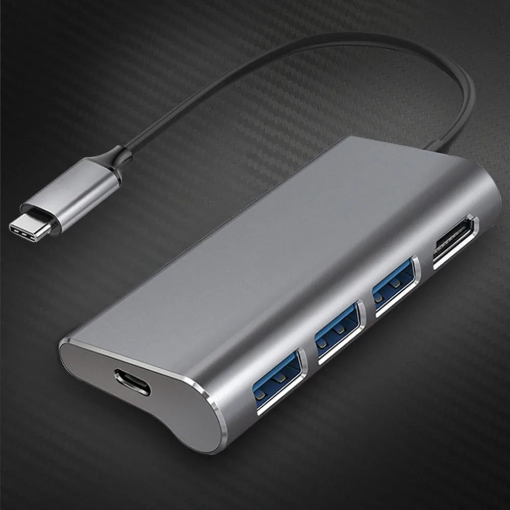 CZH-T298 type-C док-станция к HDMI адаптер конвертер 5 в одном для ноутбука втулка для быстрой зарядки адаптер