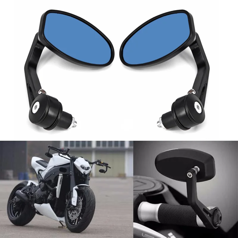 Мотоцикл 7/8 Ручка Бар Конец заднего вида боковые зеркала Для Ducati Honda 1 пара
