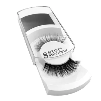 

3d mink hair false eyelashes a pair of individually wrapped pull-out soft and natural eye tails elongated eyelashes