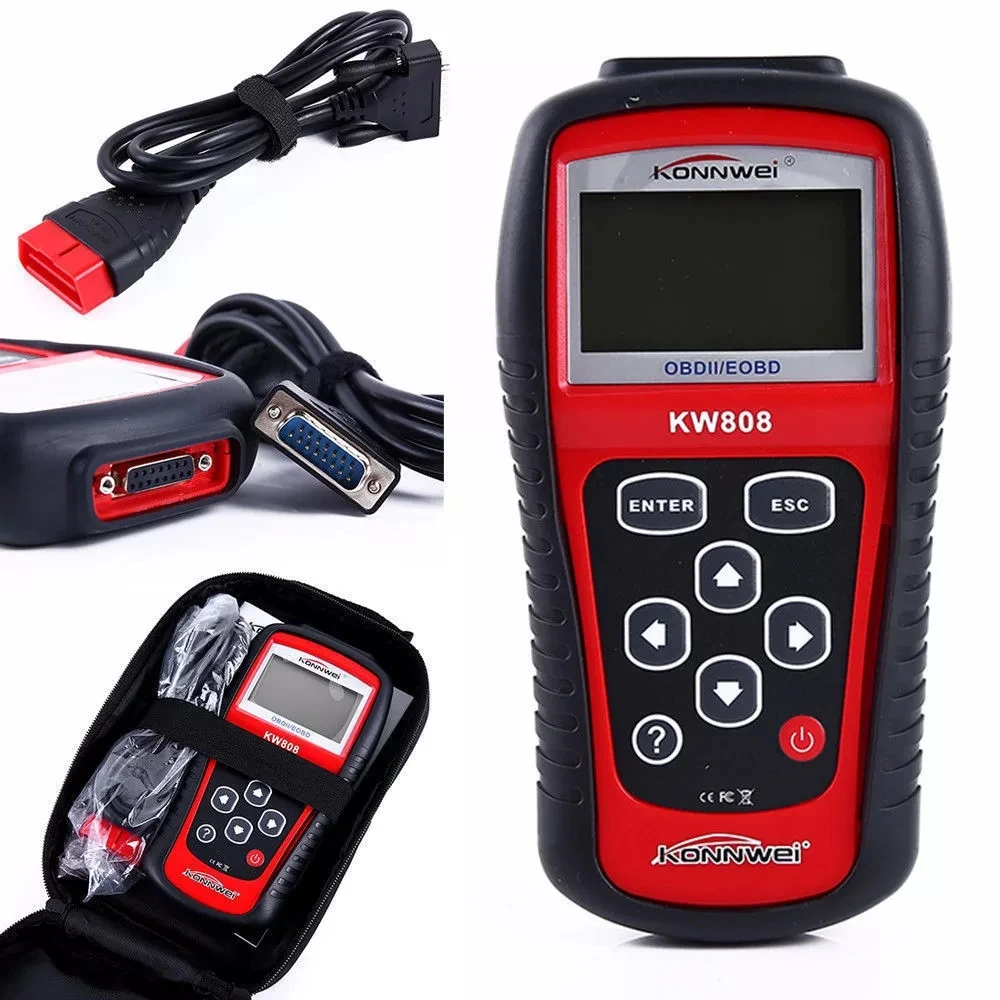 Профессиональный сканер OBD2 KONNWEI KW808 автомобильный диагностический инструмент OBD