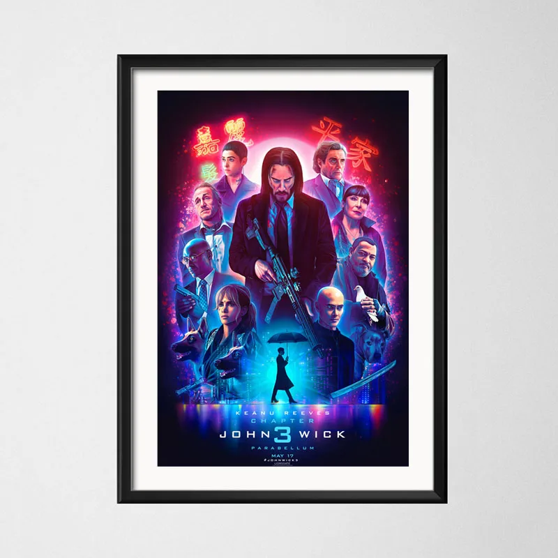 13 John Wick 3 Парабеллум Популярные фильмы художественное полотно плакат настенный домашний декор высокое качество домашний декор для детской комнаты без рамки o427 - Цвет: 13
