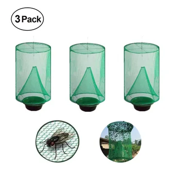 

3PCS Ranch Fly Trap, Flay Catcher, Most Effective Trap Ever Made with Food Bait Flay for Outdoor, Farms and Park