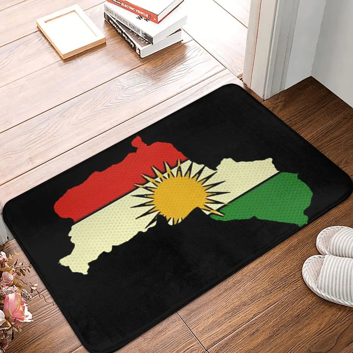 Kurdistan Flag Doormat Welcome Polyeste Bathroom Entrance Floor Mat ...