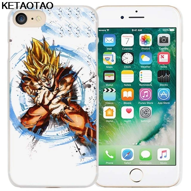 KETAOTAO Dragon Ball Goku чехол для телефона s для iPhone 4S 5C 5S 6S 7 8 SE 5Plus XR XS Max чехол кристально чистый мягкий TPU чехол s - Цвет: Серый