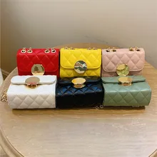 KAFVNIE розовые детские сумки для девочек, яркие цвета, сумки высокого класса из ПУ, вечерние, розовые, для мобильного телефона, детские сумки 12 см, вечерняя сумочка