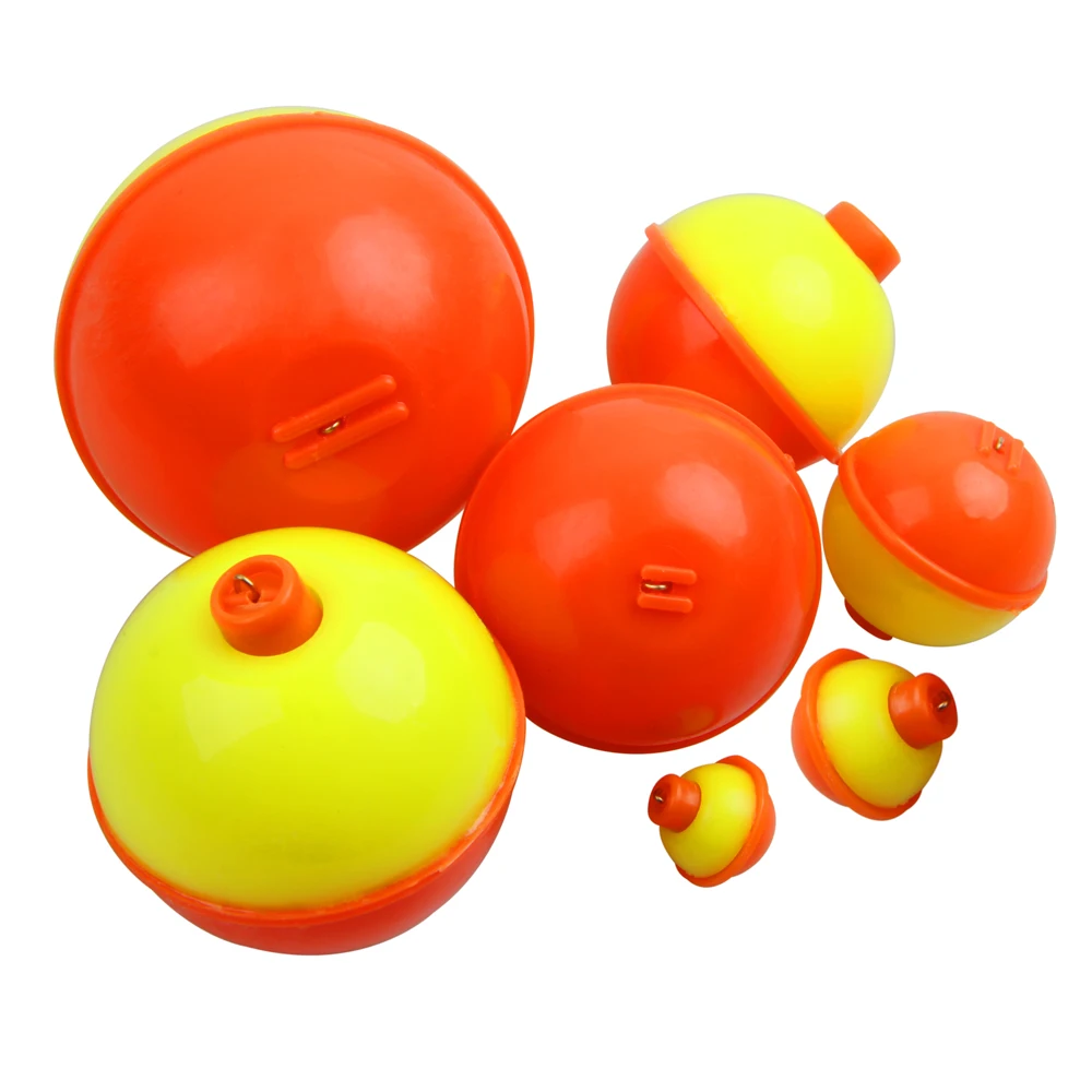 

Shaddock 20Pcs Snap on Float Bobbers Fishing Bobbers Push Button Round Fishing Float Buoy Set Fishing Tackle Accessories