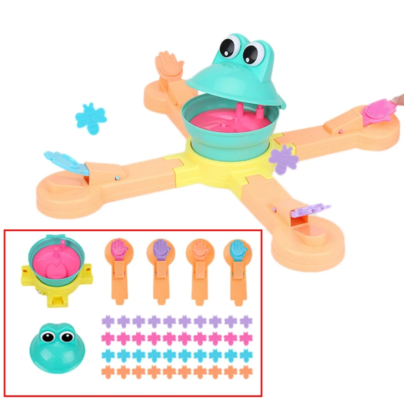 amazing  Feeding Frog Projection Eating Beans Fun Desktop Puzzle Science Game Parent-Child Interactive Child