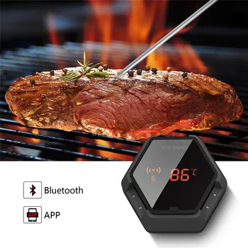 

Inkbird IBT-6XS Food Cooking Bluetooth Wireless BBQ Digital Thermometer Magnet&USB Rechargeable For Oven Meat Grill Smoking BBQ