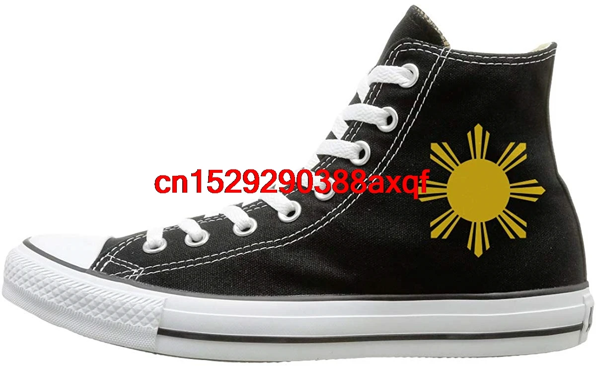 

Canvas Shoes Philippines Flag Golden Sun Classics High Top Lace Ups Canvas Sneakers For Men Women