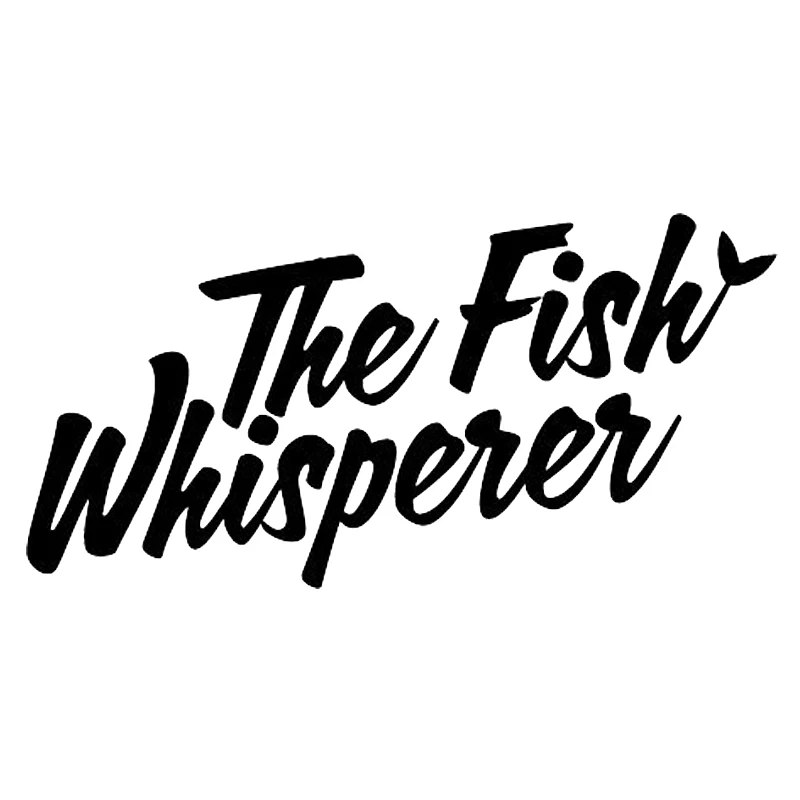 

16*8cm THE FISH WHISPERER Sticker Decal Boat Fishing Funny Car Window Bumper Novelty JDM Drift Vinyl Decal Sticker