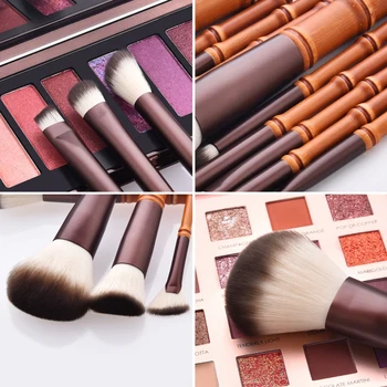 

Professional Makeup Brushes Set Eye Shadow Foundation Eyeliner Eyebrow Blush Brushes Makeup Bamboo Cosmetic