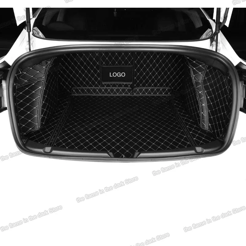 leather car rear trunk mat cargo liner for tesla model 3 2019 2020 2021 2022 accessories boot luggage interior auto parts |