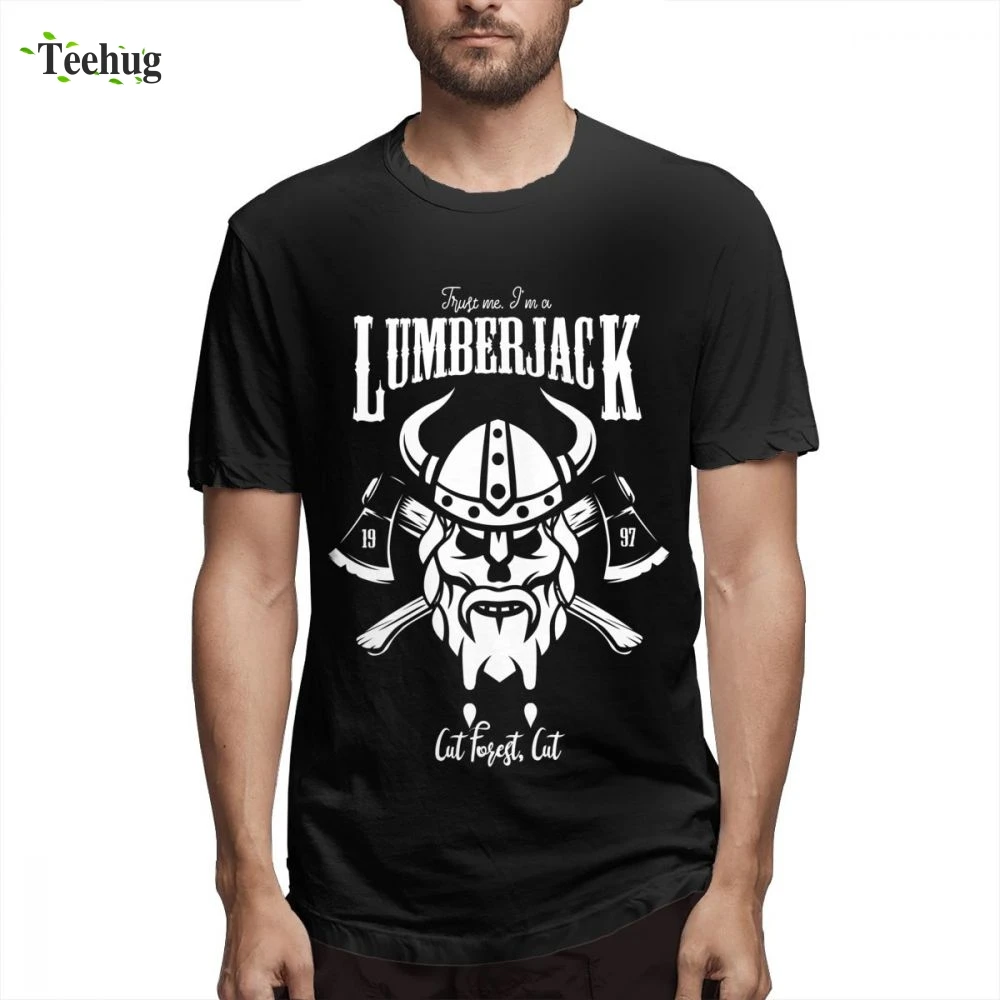 Lumberjack топор викингов борода Футболка Odin Новое поступление для мужчин повседневная уникальная дизайнерская хлопок Camiseta для мужчин