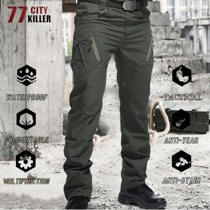 Plus Size City Tactical Pants Men Military Waterproof Combat Trousers Men Army SWAT Multi-pockets Wear-Resistant Joggers S-5XL Plus Size City Tactical Pants Men Military Waterproof Combat Trousers Men Army SWAT Multi-pockets Wear-Resistant Joggers S-5XL