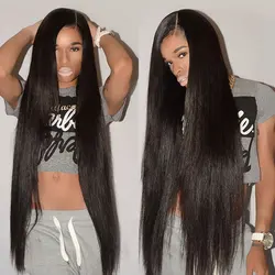 Straight Brazilian 3 Bundles With Closure On Sale Natural Human Hair