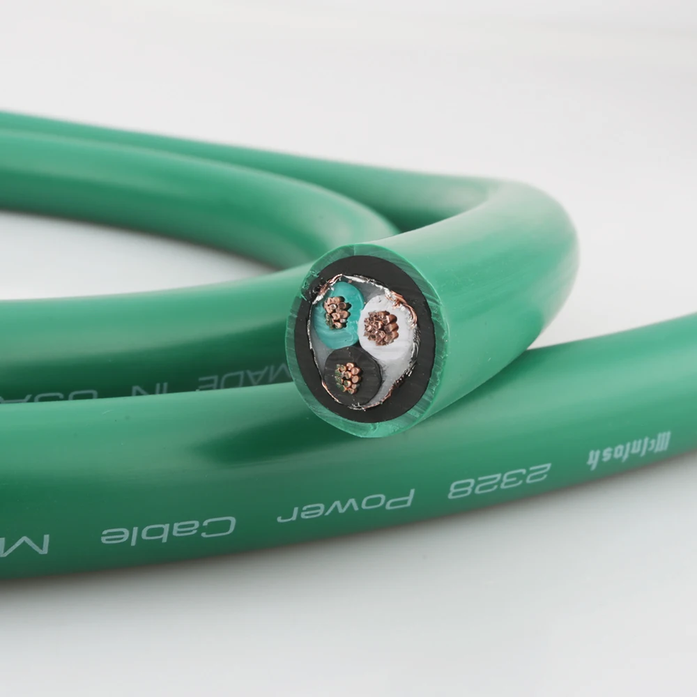 HI-End 2328 5N Silver plated pure copper AC power cable hifi power core for DIY audio power cable per meter cable HIFI AUDIO