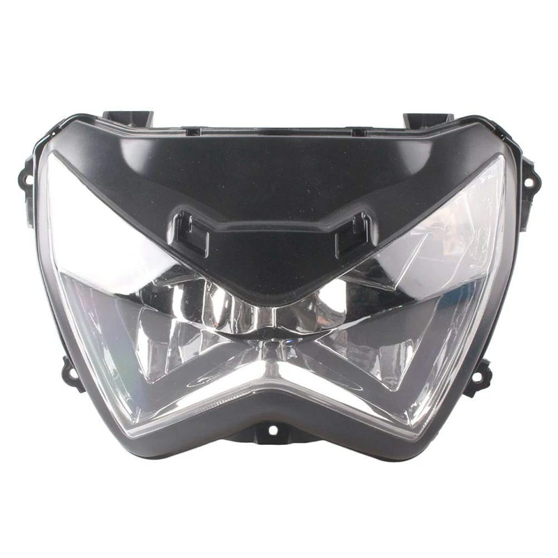 

Motorcycle Black Front Light Headlights Head Lights Lamps Assembly for Kawasaki Z250 Z800 2013-2015