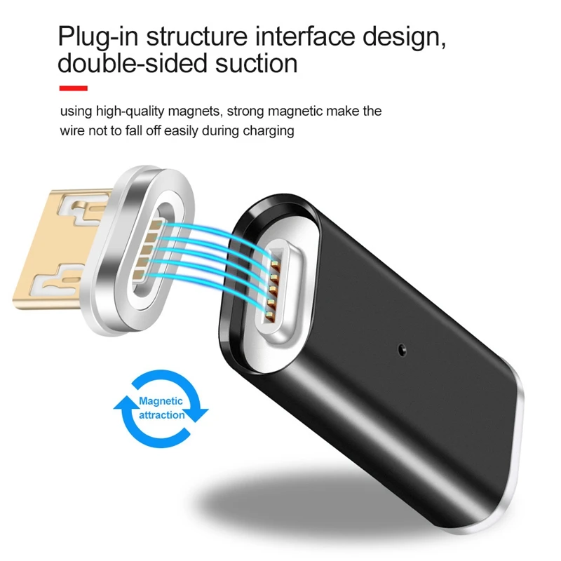 Магнитный адаптер USB Micro Type C/для iPhone/Micro конвертер зарядное устройство C Android