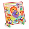 Children Montessori Wooden Clock Education Board Toys Multifunctional Learning Calendar Weather Season Time Teaching Aids Gifts 1