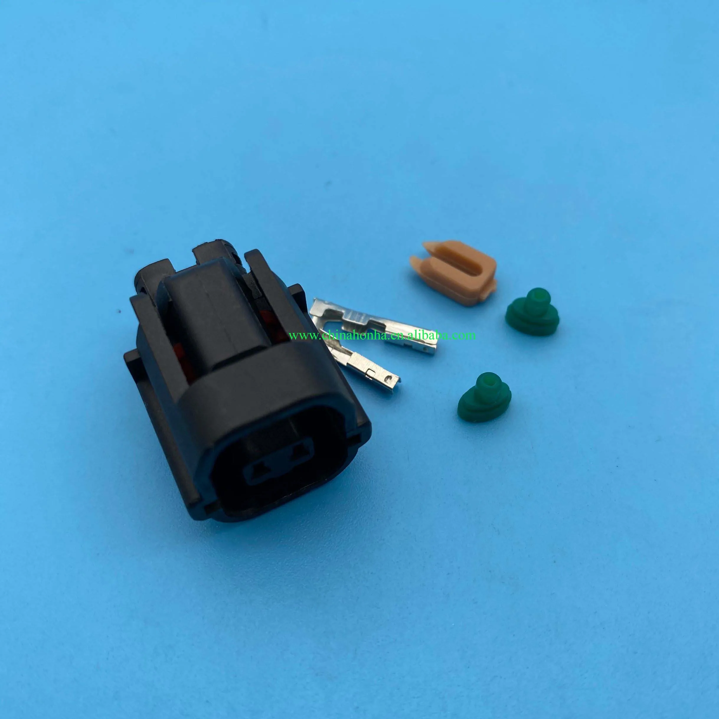 

2 pin car waterproof reversing radar probe sensor electrical adapter socket wire connector 1.2mm female 7283-8720-30