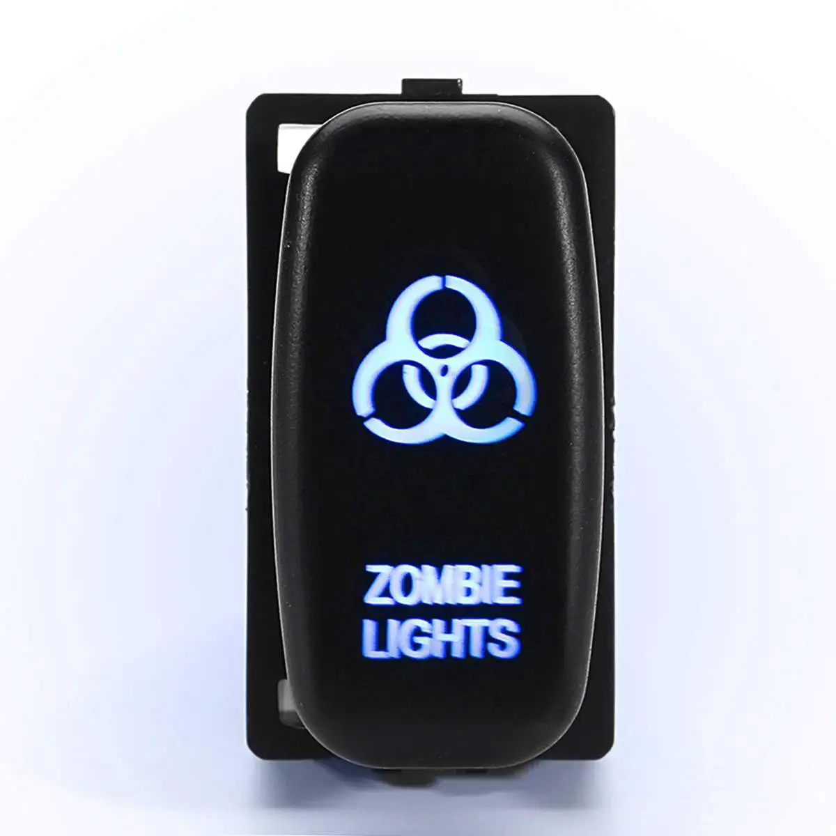 Zombie Light 1 шт. 12 В красный/синий светодиодный световой бар точечный противотуманный задний световая кнопка включения переключатель Автомобильный светодиодный переключатель для Mitsubishi Pajero Trition envior - Цвет: Zombie Light