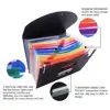 Expanding A4 for File Holder  Office Supplies Plastic Rainbows Organizer A4 Letter Size Portable Documents Holder Desk Storage ► Photo 3/6