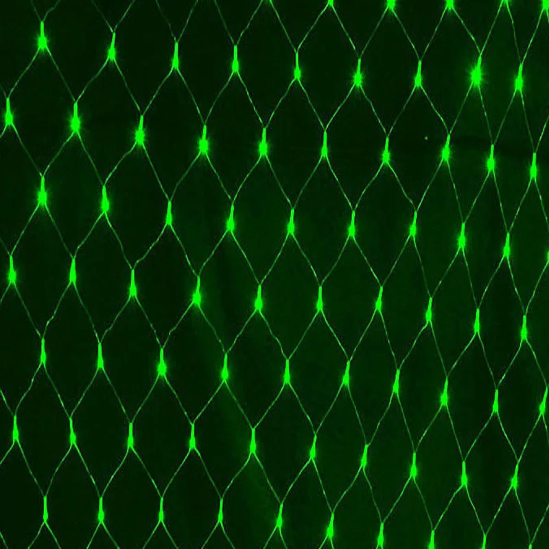 green 1,5x1,5 м 3x2 м светодиодный сетчатый Сказочный светильник, гирлянда, оконная занавеска, Рождественский Сказочный светильник, светильник для свадьбы, вечеринки, праздника, нового года - Цвет: green