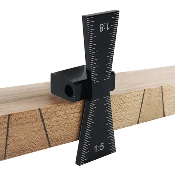 

Dovetail Jig Guide Marker Alloy Steel Wood Joints Gauge Woodworking Tool Black